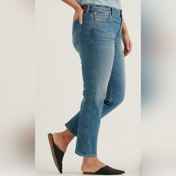 Lucky Brand Mid-Rise Authentic Straight Leg Medium Wash Cotton Denim Jeans 12/31 - Picture 12 of 15